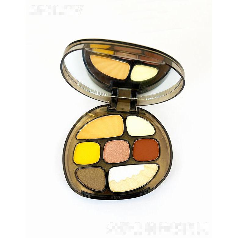 納斯達(dá)克眼部彩妝  啞光微閃歐美眼影盤  七色棕色