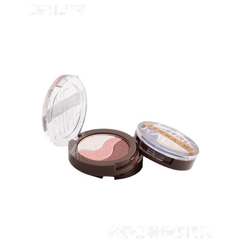 多多立體魅惑三色眼影盤  大地色  持久防水   不易脫妝不暈染眼影礦物質(zhì)
