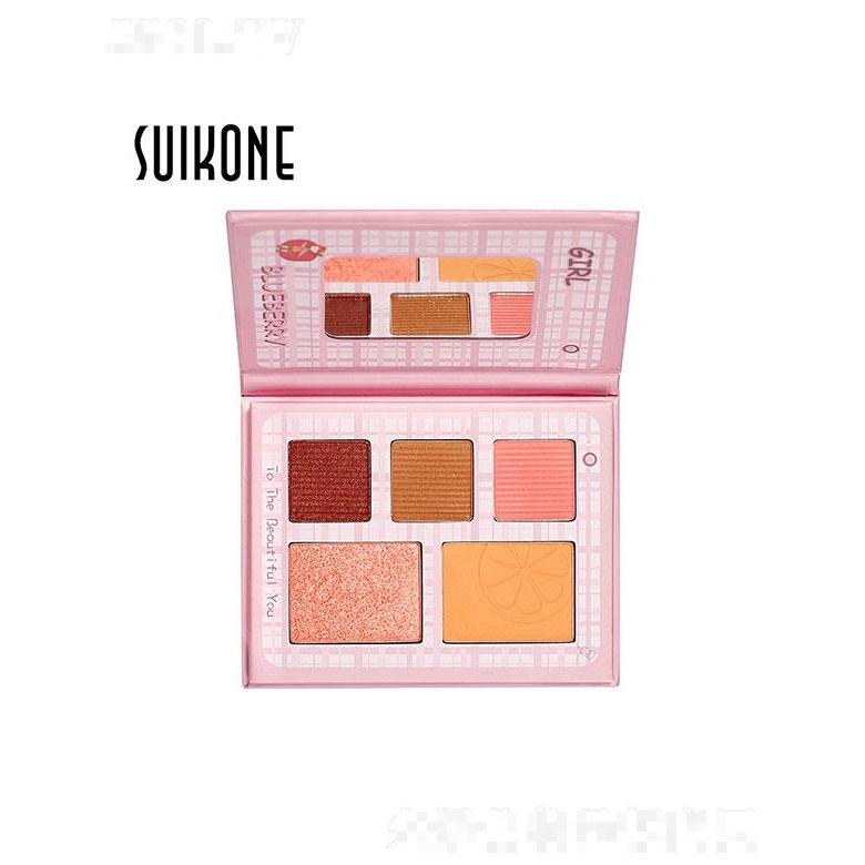 廣東娥佩蘭   SUIKONE水果女孩筆記本眼影  粉質(zhì)細(xì)膩   順滑閃粉