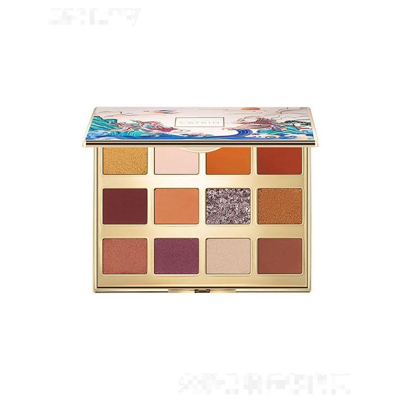 廣州卡洛萊    卡婷春江花月夜12色眼影盤  不易脫色