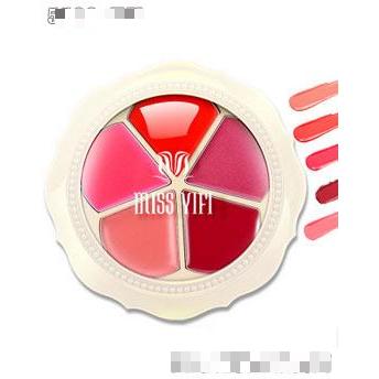 5色花瓣唇彩口紅