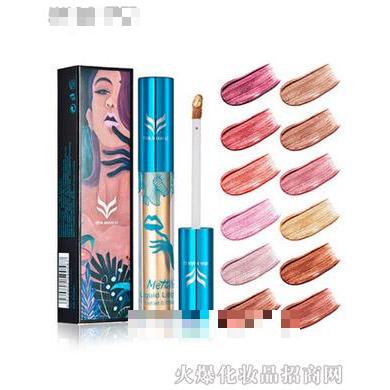 花面貍金屬色珠光不沾杯液體唇彩