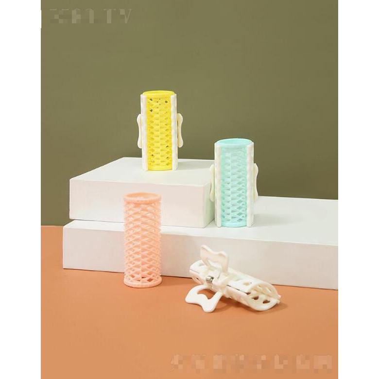 斯露比 愛心鏤空卷發(fā)筒3個裝 ABS波浪發(fā)根蓬松定型卷發(fā)器