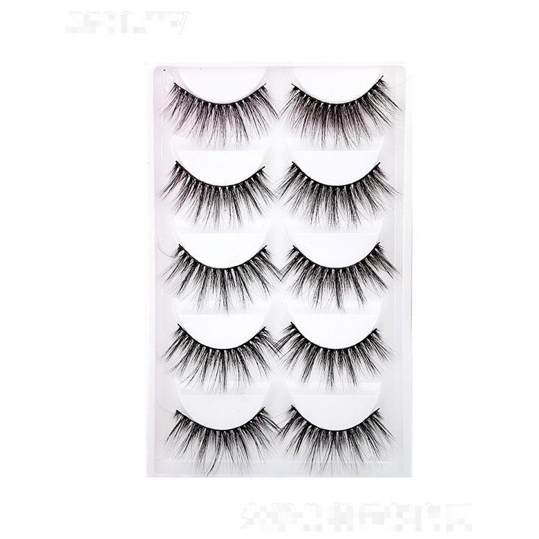 納斯達(dá)克3d仿真眼睫毛   自然濃密卷翹    假睫毛5對裝