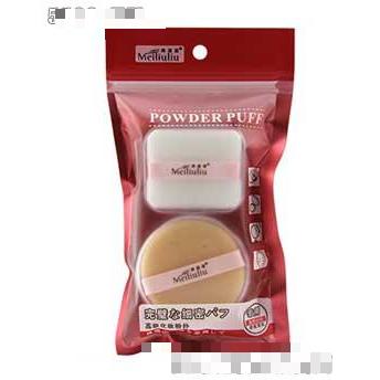 美溜溜套手絲帶植絨干濕兩用粉撲