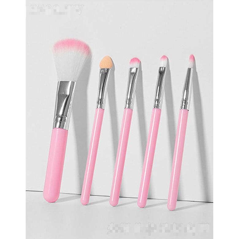 粉色化妝刷5件套