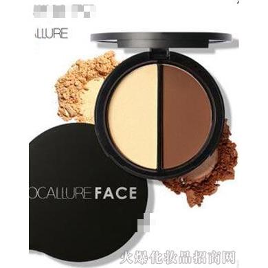 FOCALLURE-立體雙色修容粉餅