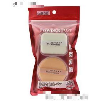 美溜溜套手絲帶海綿干濕兩用粉撲