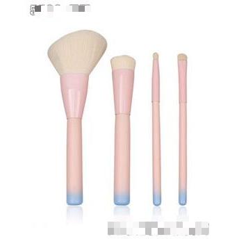 全富4支粉紅鋁管化妝套刷