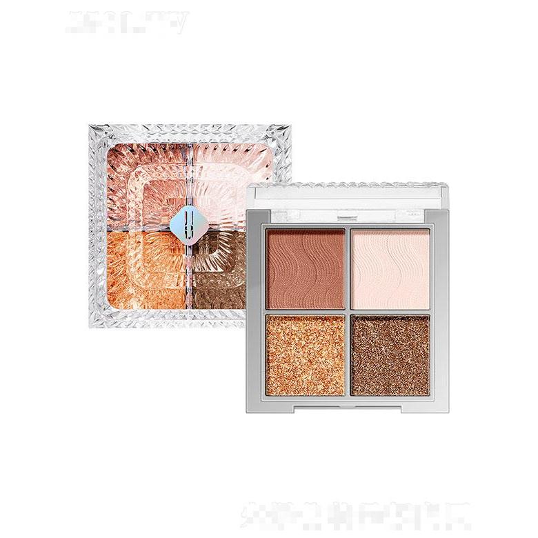 尤莉尤拉星光耀色四色眼影 粉質(zhì)細(xì)膩不飛粉長(zhǎng)效持妝眼影批發(fā)廠家