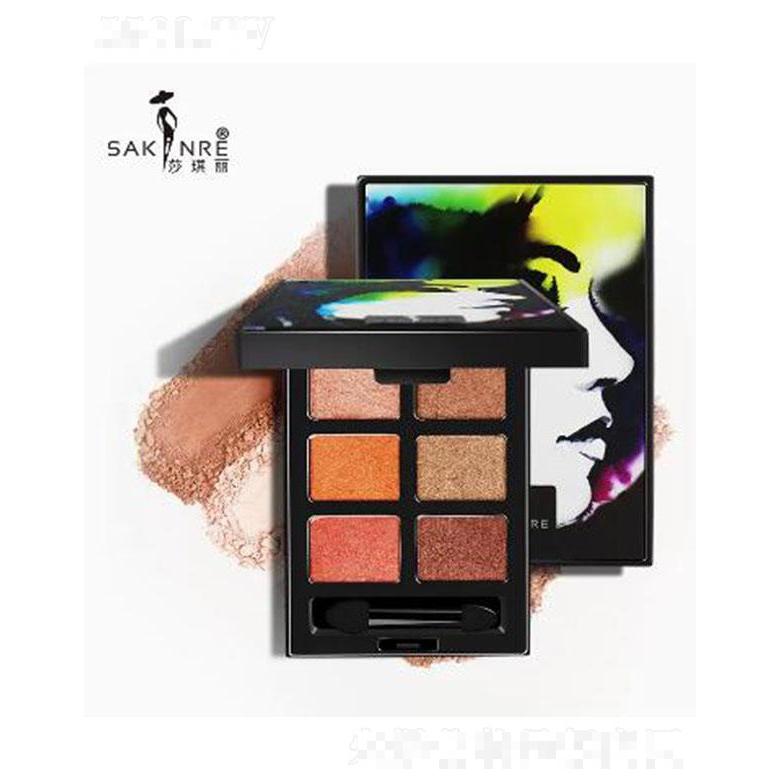 莎琪麗水彩畫六色眼影