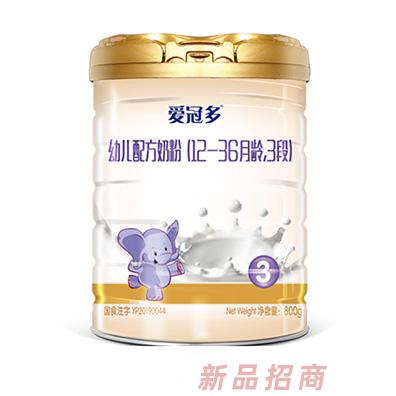 圣元愛冠多幼兒配方奶粉（12-36月齡，3段）800g