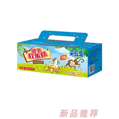 嘉唄噯薯條軟蛋糕香蕉味原味多種口味兒童面包小零食全國招商代理