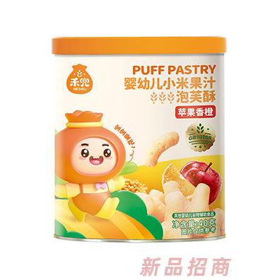 禾兜小米果汁泡芙酥蘋(píng)果香橙椰蓉香蕉蘋(píng)果多種口味混合泡芙蛋酥