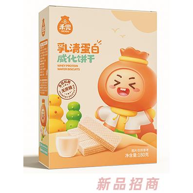 禾兜乳清蛋白玉米威化餅干多層酥脆無蔗糖兒童餅干