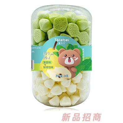 童樂貝益生元溶豆火龍果梨膏酸奶梨膏菠菜梨膏原味混合口味溶豆豆