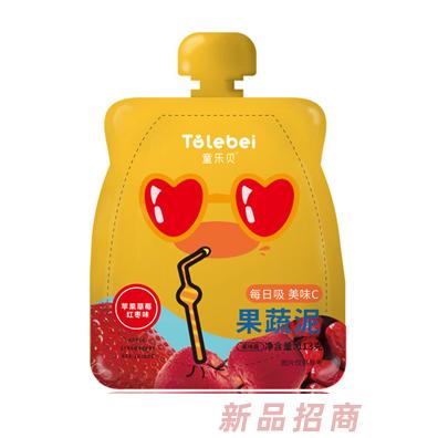 童樂貝果蔬泥蘋果草莓紅棗蘋果黃桃燕麥香橙山藥味混合果汁飲品