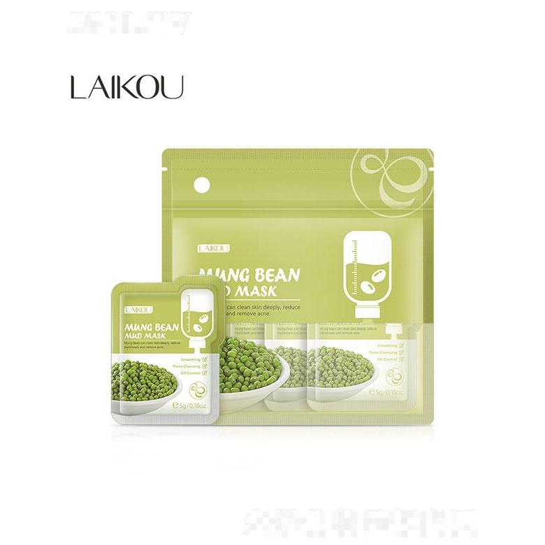 汕頭市威仕達(dá)   萊蔻綠豆清潔泥膜  5g   清爽保濕