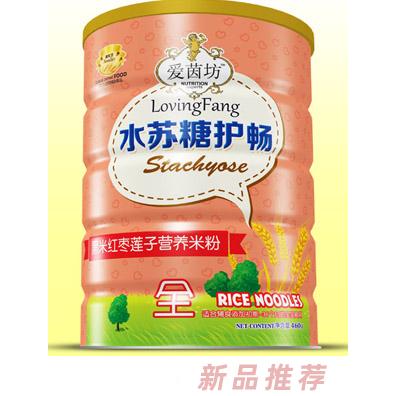 愛茵坊黑米紅棗蓮子經(jīng)典原味水蘇糖護(hù)暢米粉鐵聽全段輔食代理