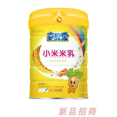 嘉唄噯小米米乳胡蘿卜鈣鐵鋅多種口味兒童米粉沖調(diào)米粉招商代理