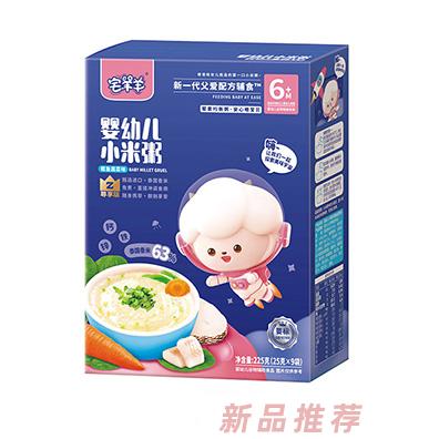 宅羊羊嬰幼兒小米粥-鱈魚蔬菜味