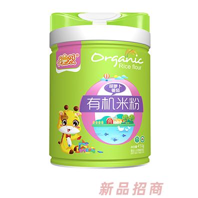 多嘉愛有機(jī)米粉罐裝胡蘿卜番茄鐵鋅鈣蘋果益生菌原味多種口味