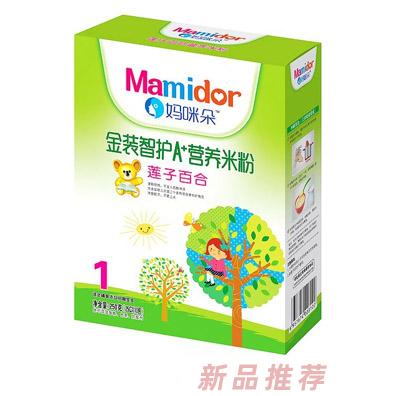 媽咪朵智護(hù)蓮子百合A大骨蔬菜A淮山薏米A益生元護(hù)腸A營養(yǎng)米粉盒裝