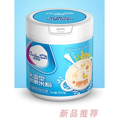 智慧嘉乳香型水果米粉高鈣蘋果+高鐵草莓+高鋅香蕉300g
