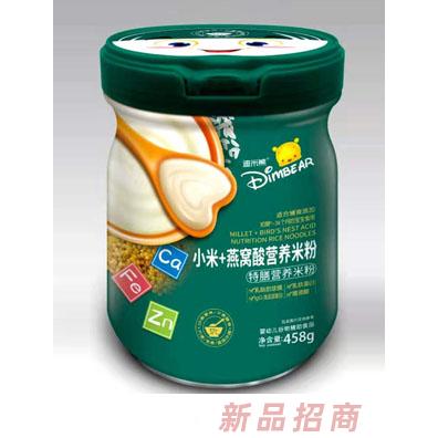 迪米熊小米燕窩酸益生菌果蔬益生元山藥原味鈣鐵鋅多種口味特膳營養(yǎng)米粉