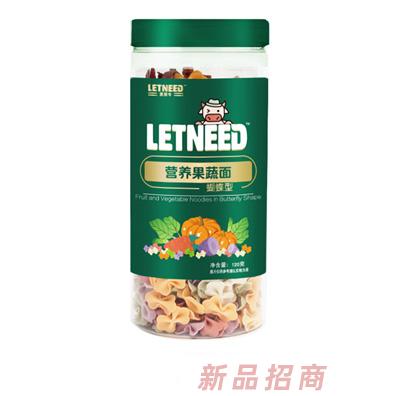 萊萊牛營(yíng)養(yǎng)果蔬面蝴蝶型卡通顆粒面多種造型兒童輔食