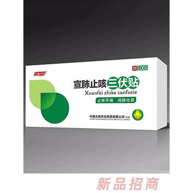 天施葉桂宣肺止咳三伏貼盒裝