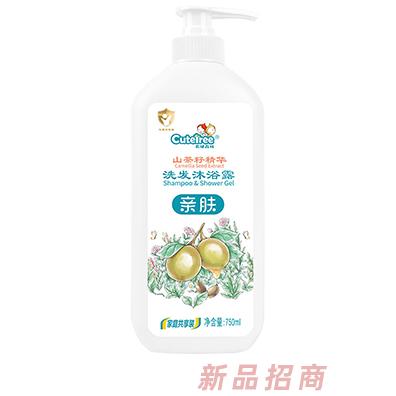天使森林山茶籽精華洗發(fā)沐浴露 750ml