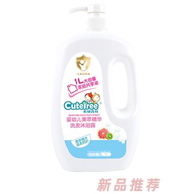 天使森林嬰幼兒果萃精華洗發(fā)沐浴露 1L