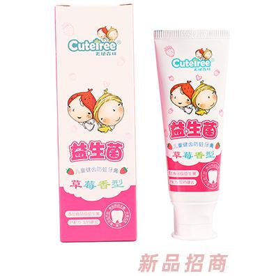 天使森林益生菌兒童健齒防蛀牙膏 草莓香型