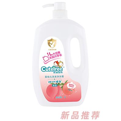 天使森林嬰幼兒洗發(fā)沐浴露（桃葉精華）1L