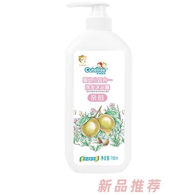 天使森林嬰幼兒四合一洗發(fā)沐浴露 750ml
