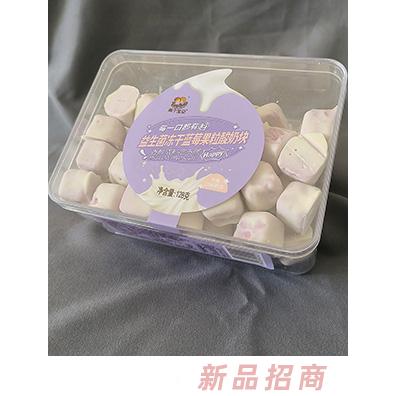 兩個寶貝益生菌凍干藍(lán)莓果粒酸奶塊128g