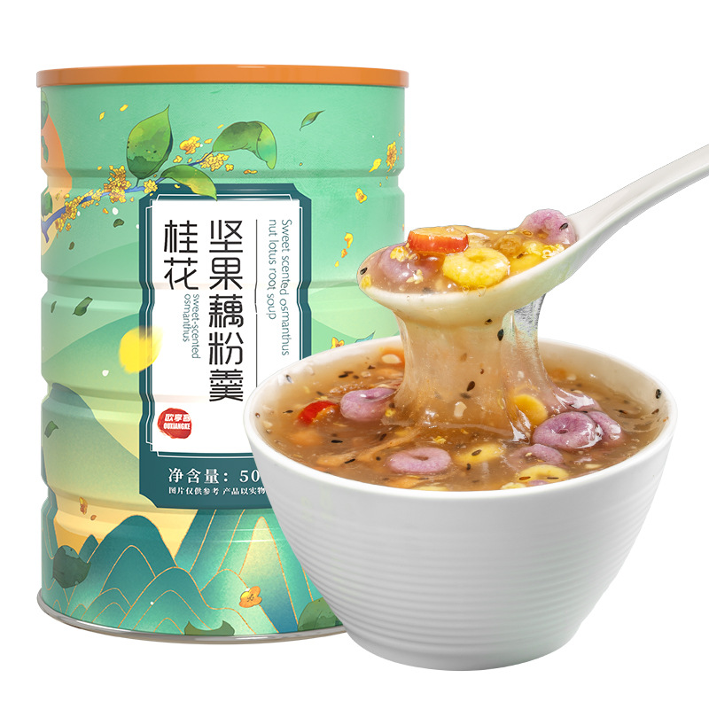 歐享客序木堂桂花堅果水果藕粉羹oem代工