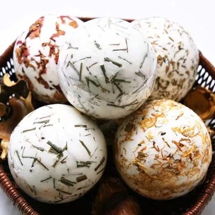 跨境浴鹽牛奶干花浴鹽球100g oem代加工