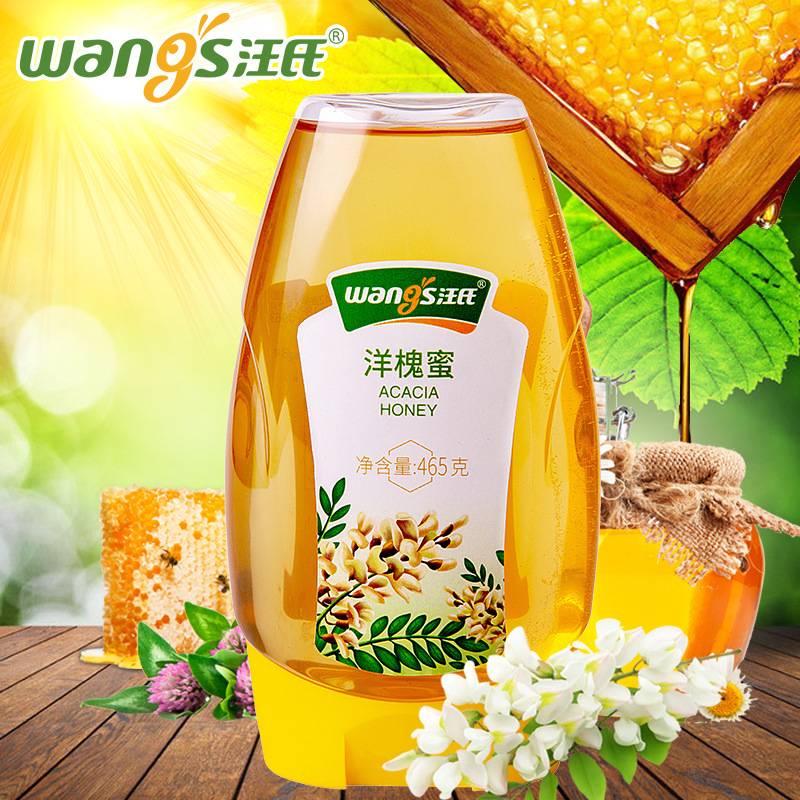 汪氏蜂蜜純洋槐蜜465g/瓶OEM代加工