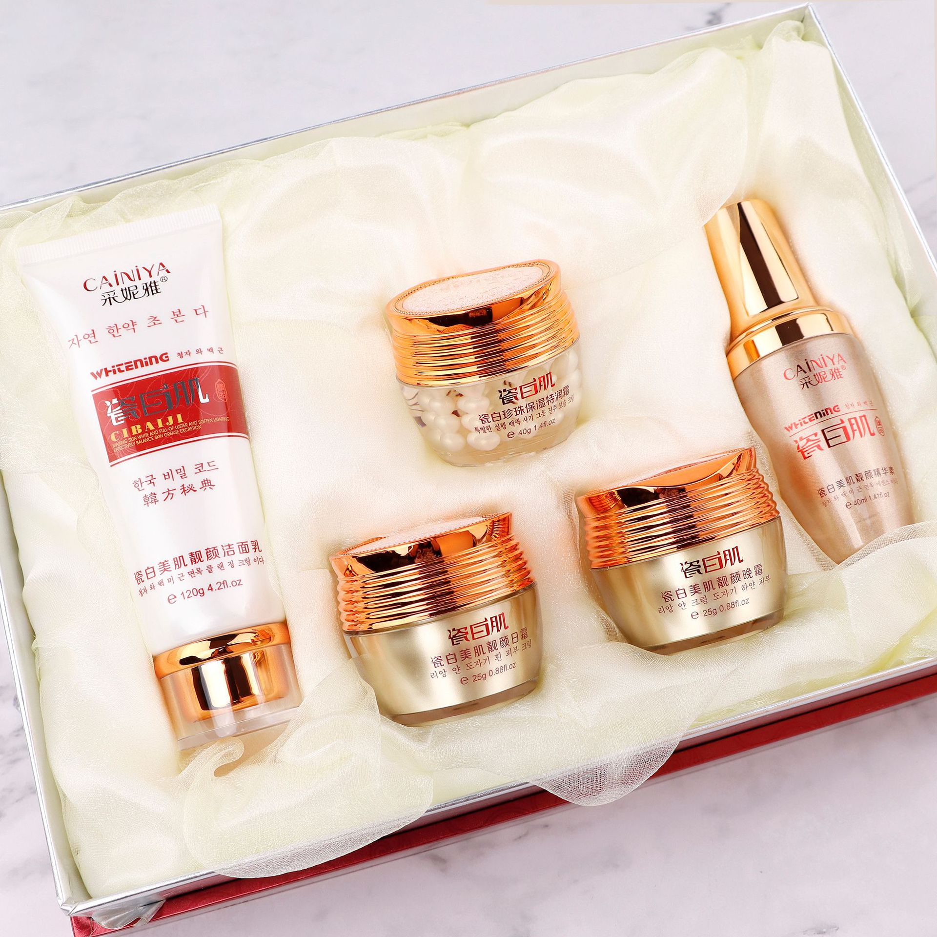 采妮雅瓷白肌靚顏五件套OEM代工廠