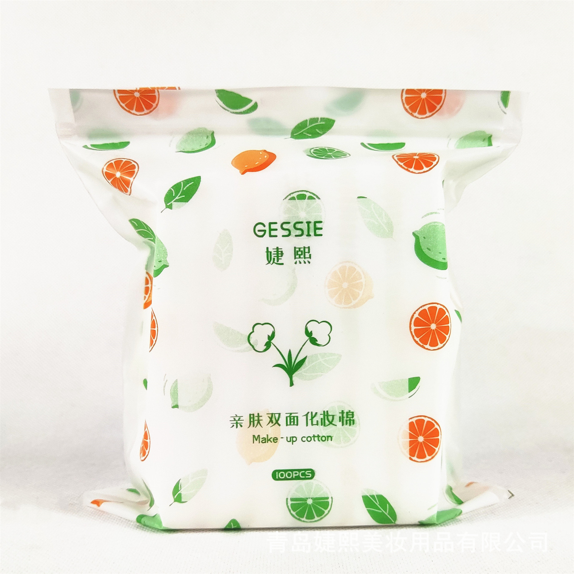 100片裝三層夾棉卸妝棉壓邊壓點化妝棉OEM代工廠