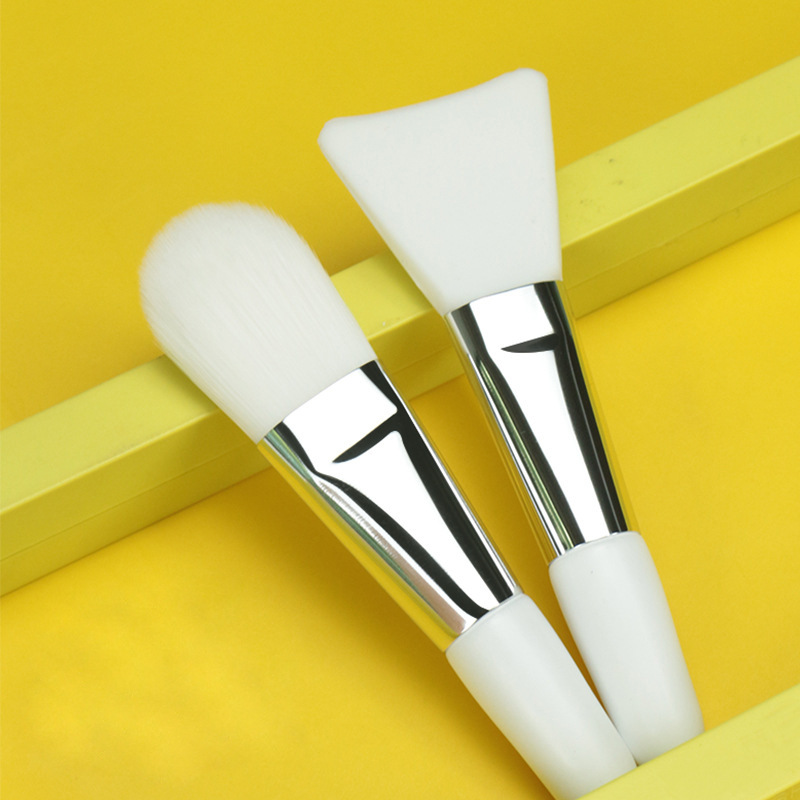 9.3厘米硅膠軟毛面膜刷硅膠DIY美容面膜工具OEM代工廠