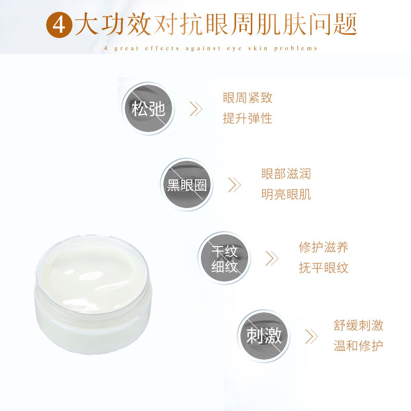 美容院中端多肽抗皺精致眼霜oem代加工