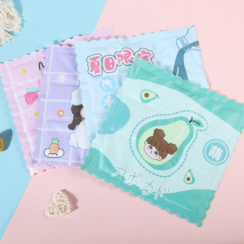 ins風新款卡通冰墊多用途辦公室坐墊凝膠降溫散熱少女心寵物冰墊OEM代加工