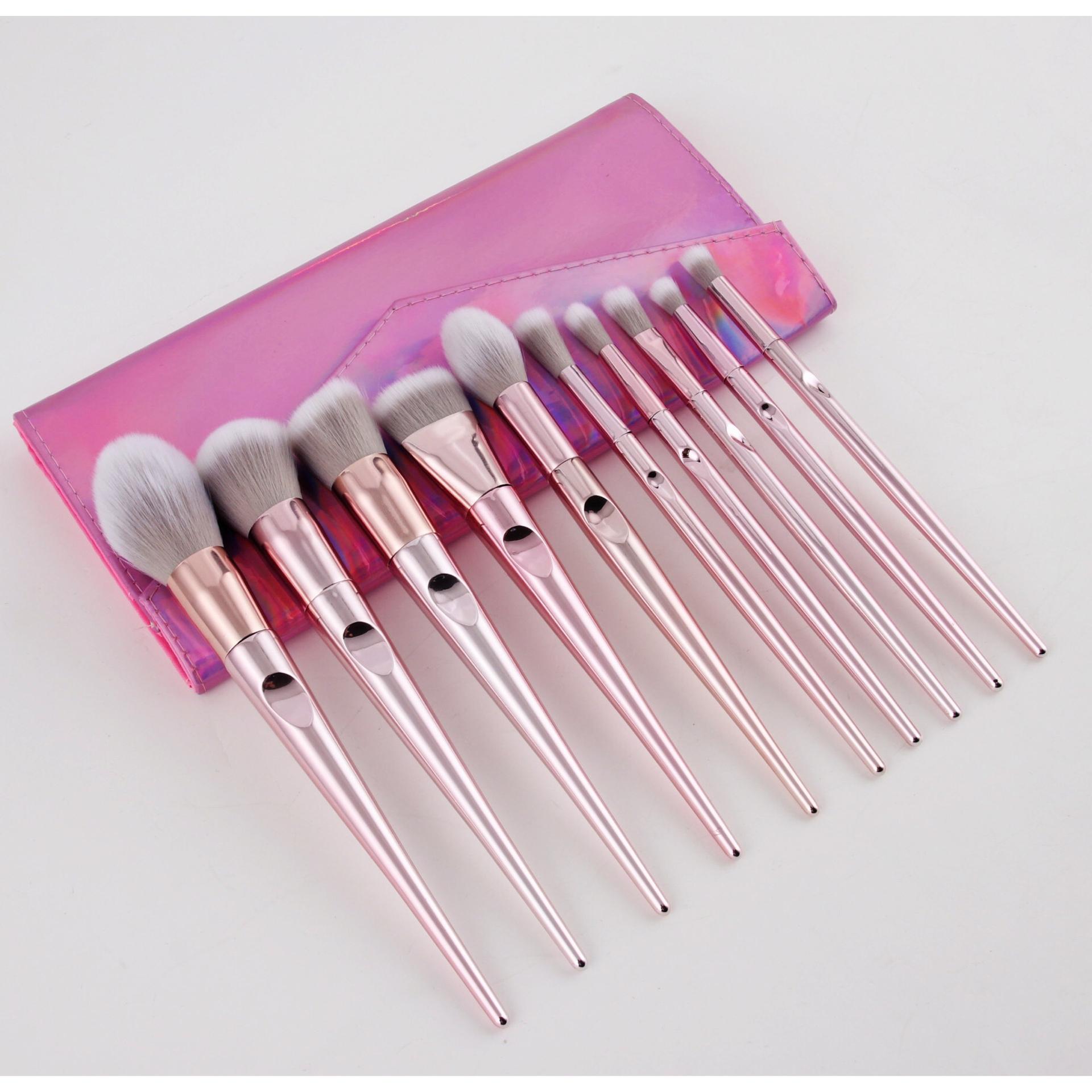 10支拇指化妝刷套裝OEM代加工