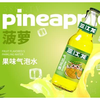 三江龍氣泡嘉賓果味氣泡水菠蘿味碳酸飲料500mlOEM代加工