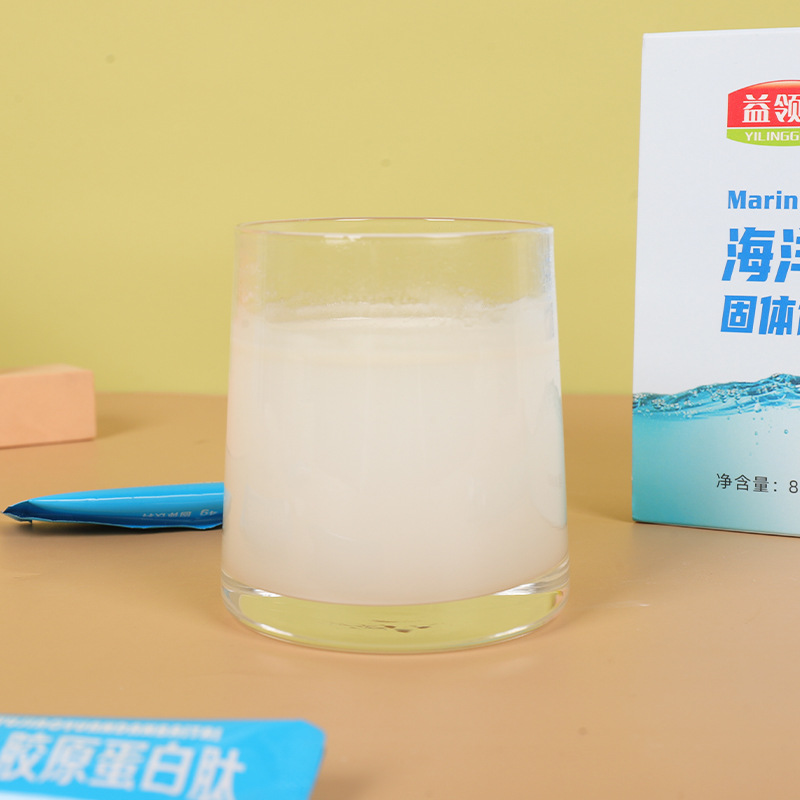 海洋魚膠原蛋白肽固體飲料爆款廠家貼 牌加 工一件代發(fā)OEM代加工