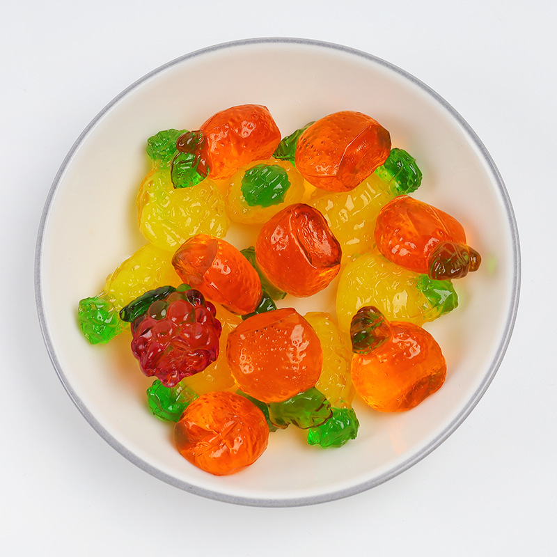高顏值果汁凝膠軟糖批發(fā) 現(xiàn)貨整包散裝批發(fā)果汁軟糖 口味可定 制OEM代加工