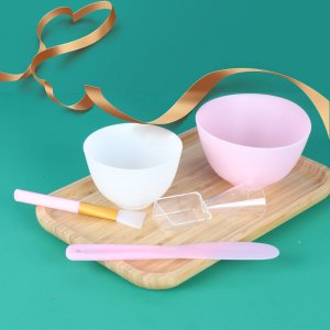 大號(hào)中號(hào)軟碗調(diào)膜碗白色硅膠面膜碗套裝美容院調(diào)膜工具硅膠面膜刷